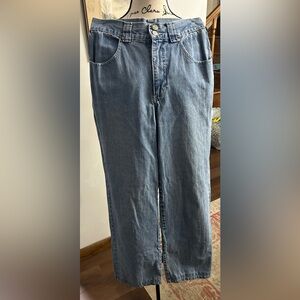 BeBop Y2K Stylish Blue Denim Jeans 27” inseam  measurements in pics Wide Leg